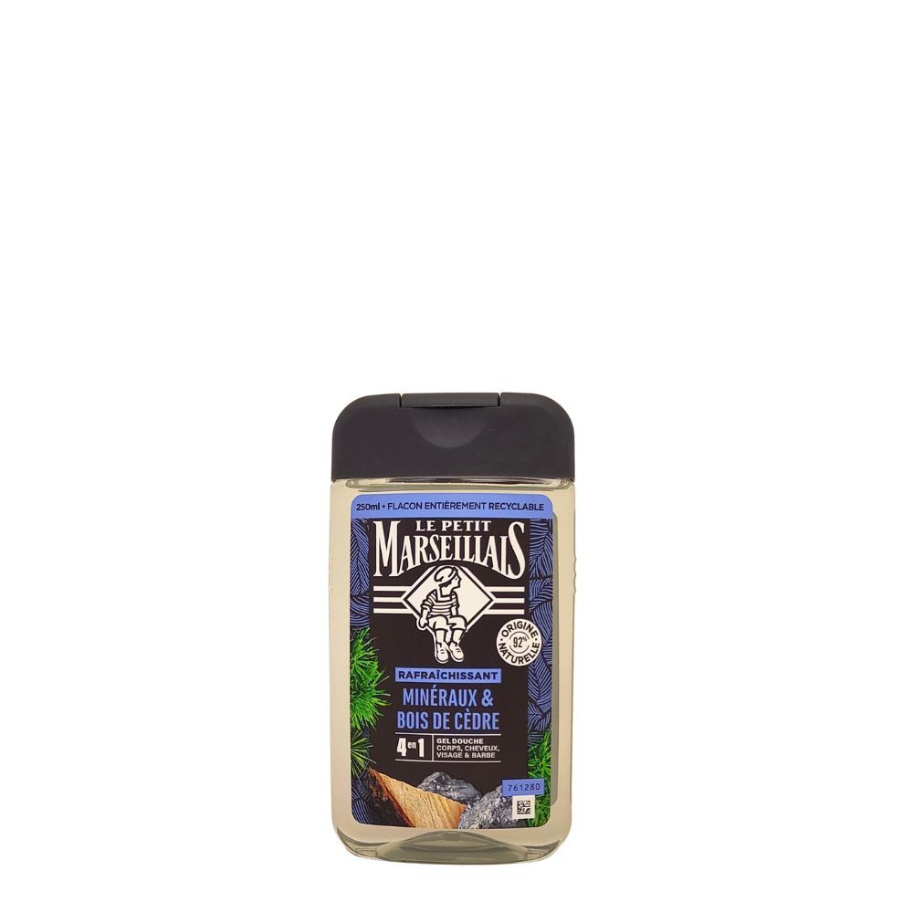 Gel douche aux minéraux et au bois de cèdre